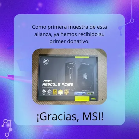Primer donativo de MSI